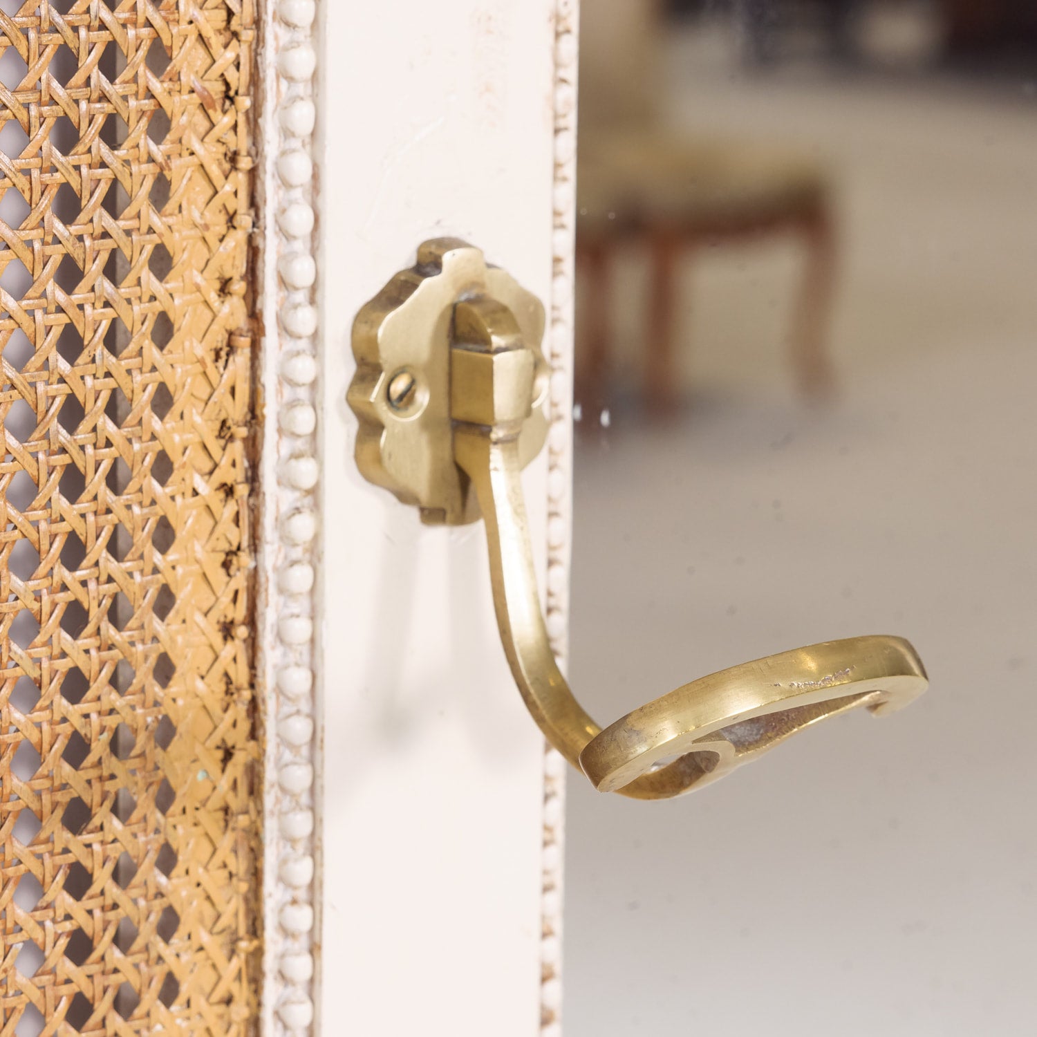 Early 20th Century French Louis XVI Style Carved and Painted Hall Tree by Louis Chambry