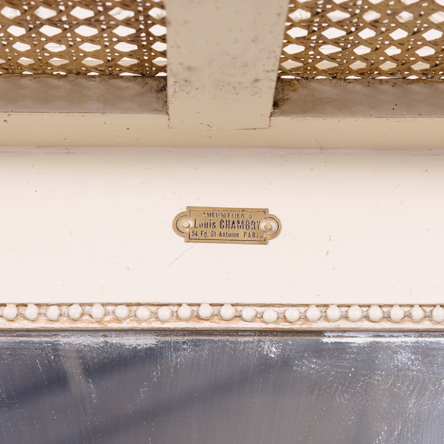 Early 20th Century French Louis XVI Style Carved and Painted Hall Tree by Louis Chambry