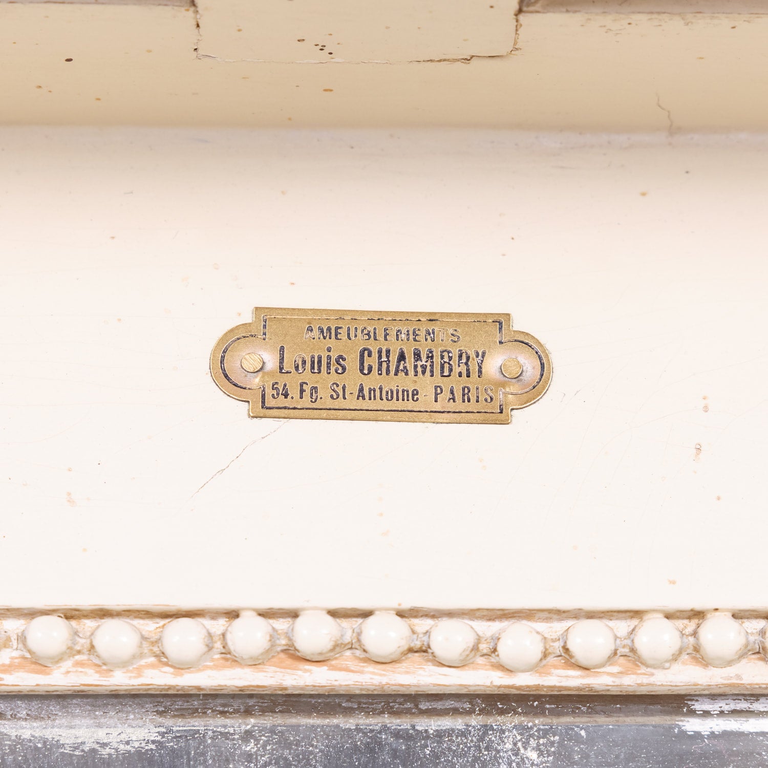 Early 20th Century French Louis XVI Style Carved and Painted Hall Tree by Louis Chambry