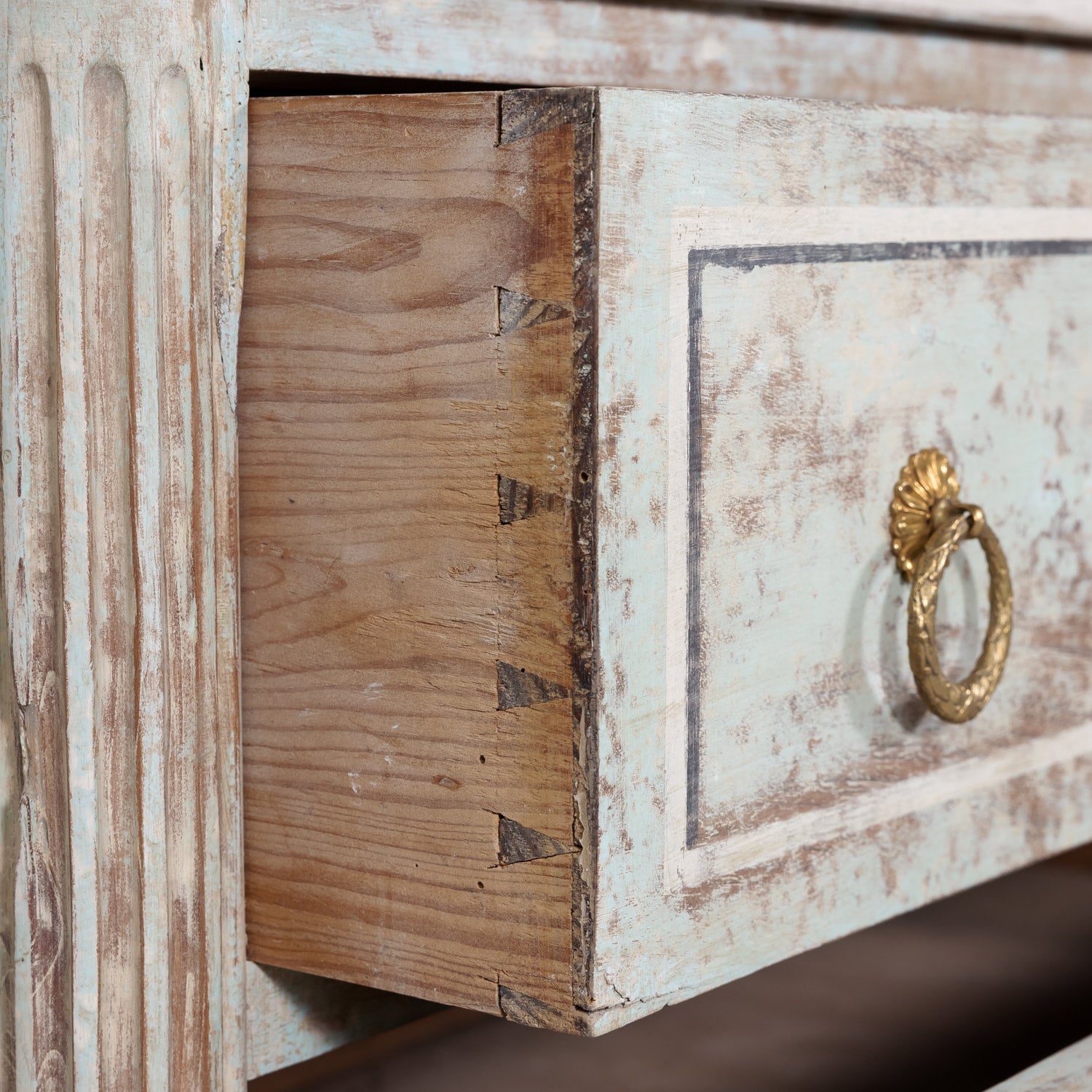 18th Century Painted French Louis XVI Period Commode or Chest of Drawers