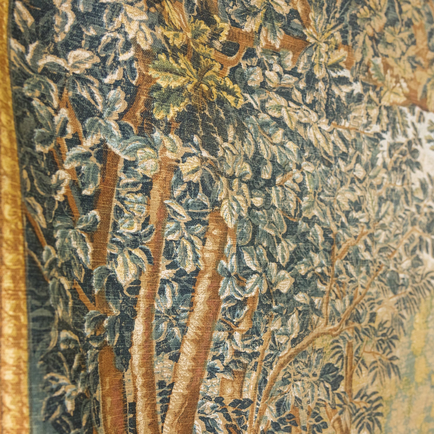Large 20th Century Handmade French Artis Flora Tapestry