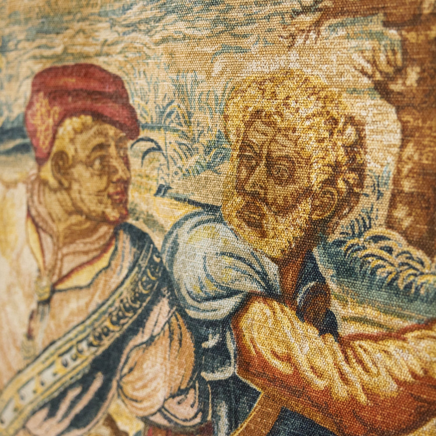 Large 20th Century Handmade French Artis Flora Tapestry