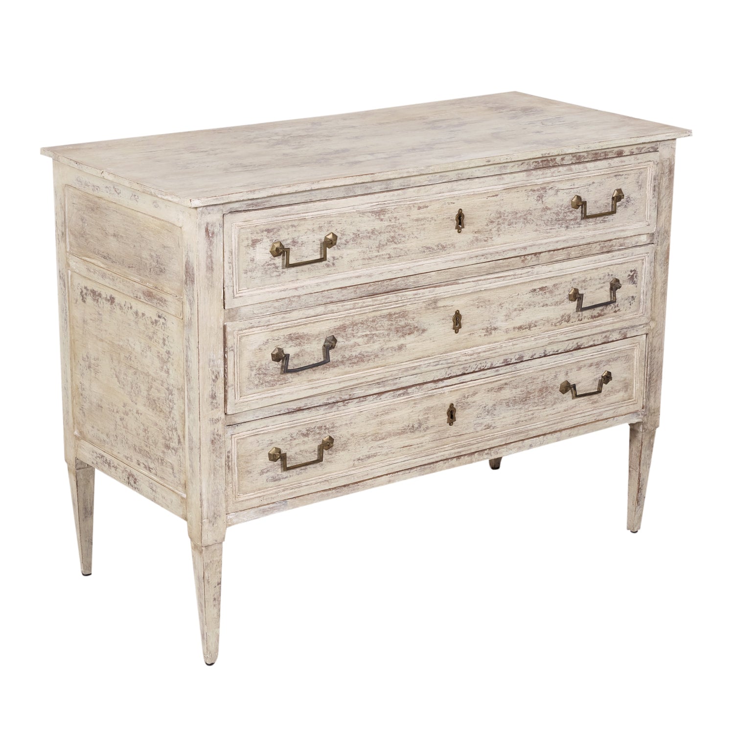 Early 19th Century French Painted Louis XVI Style Three-Drawer Commode