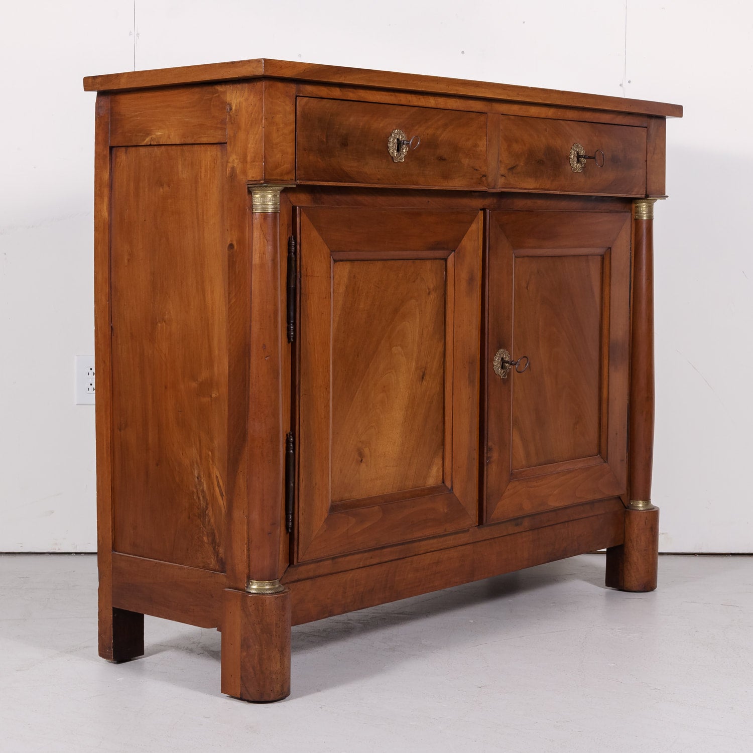 19th Century Period French Empire Walnut Buffet