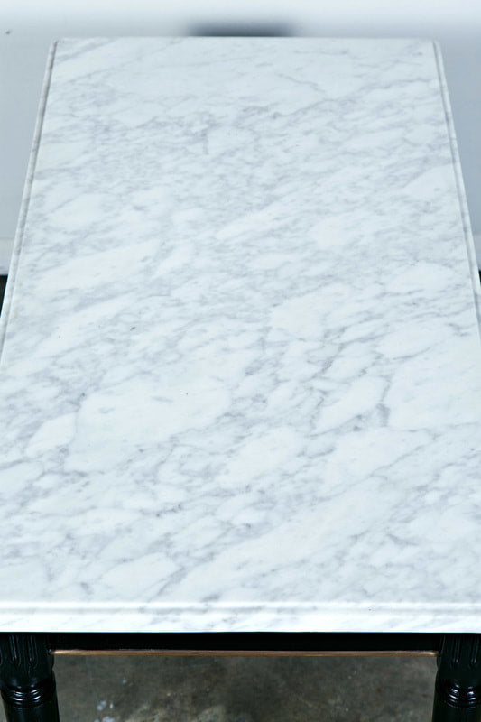 Louis XVI Style Marble Top Coffee Table in the Manner of Maison Jansen 