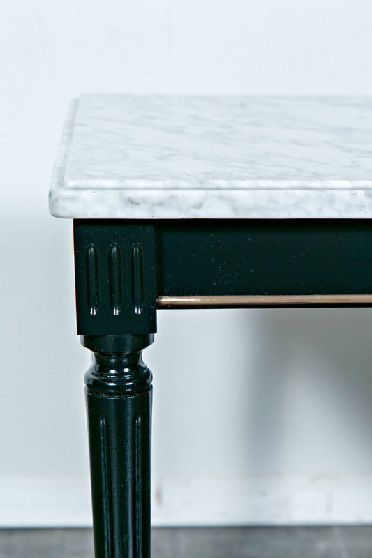 Louis XVI Style Marble Top Coffee Table in the Manner of Maison Jansen 