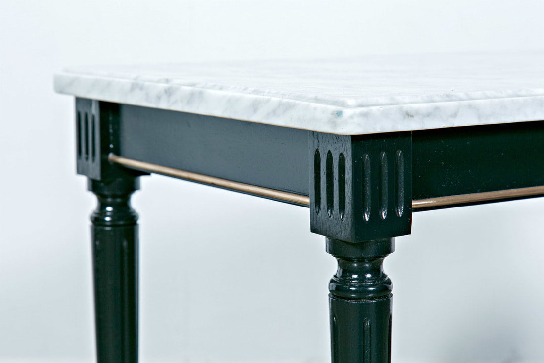 Louis XVI Style Marble Top Coffee Table in the Manner of Maison Jansen 
