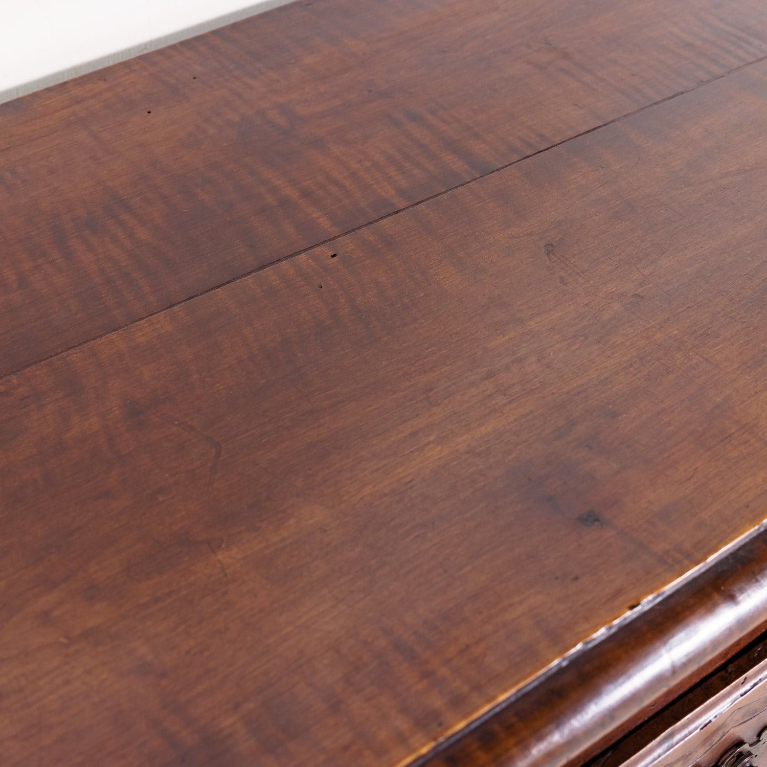 19th Century French Country Louis XV Style Walnut Buffet with Center Drawers