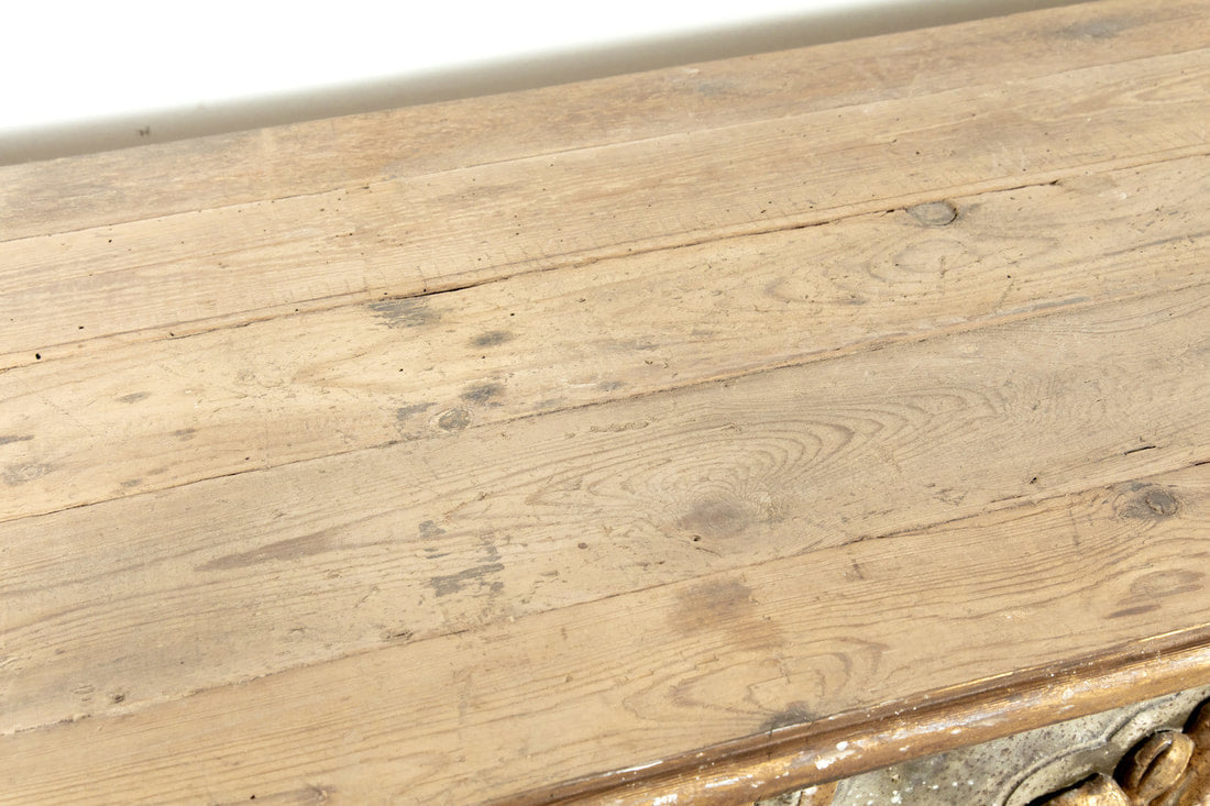 French Baroque Style Painted and Parcel Gilt Fragment Console Table