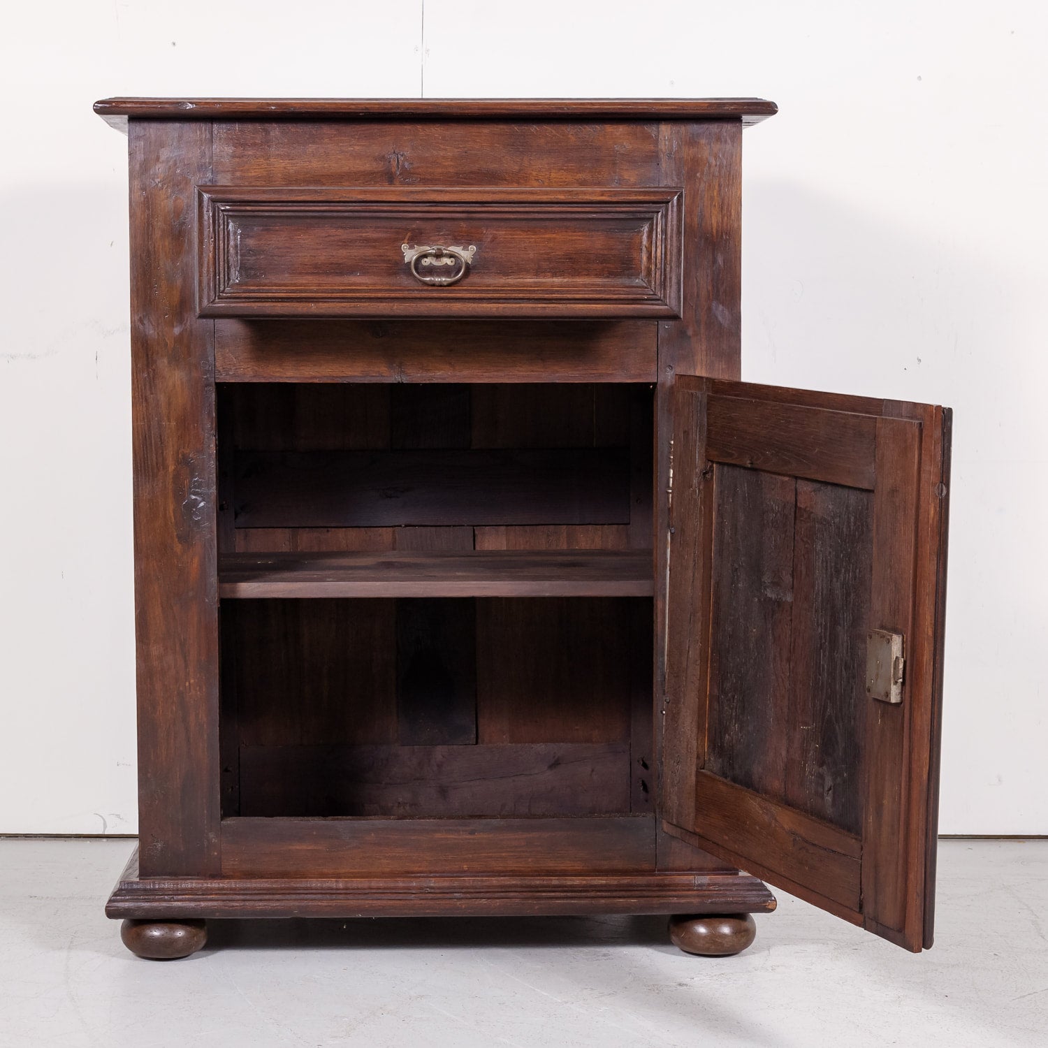 Early 19th Century Louis XIII Oak Jam Cabinet or Confiturier from Normandy