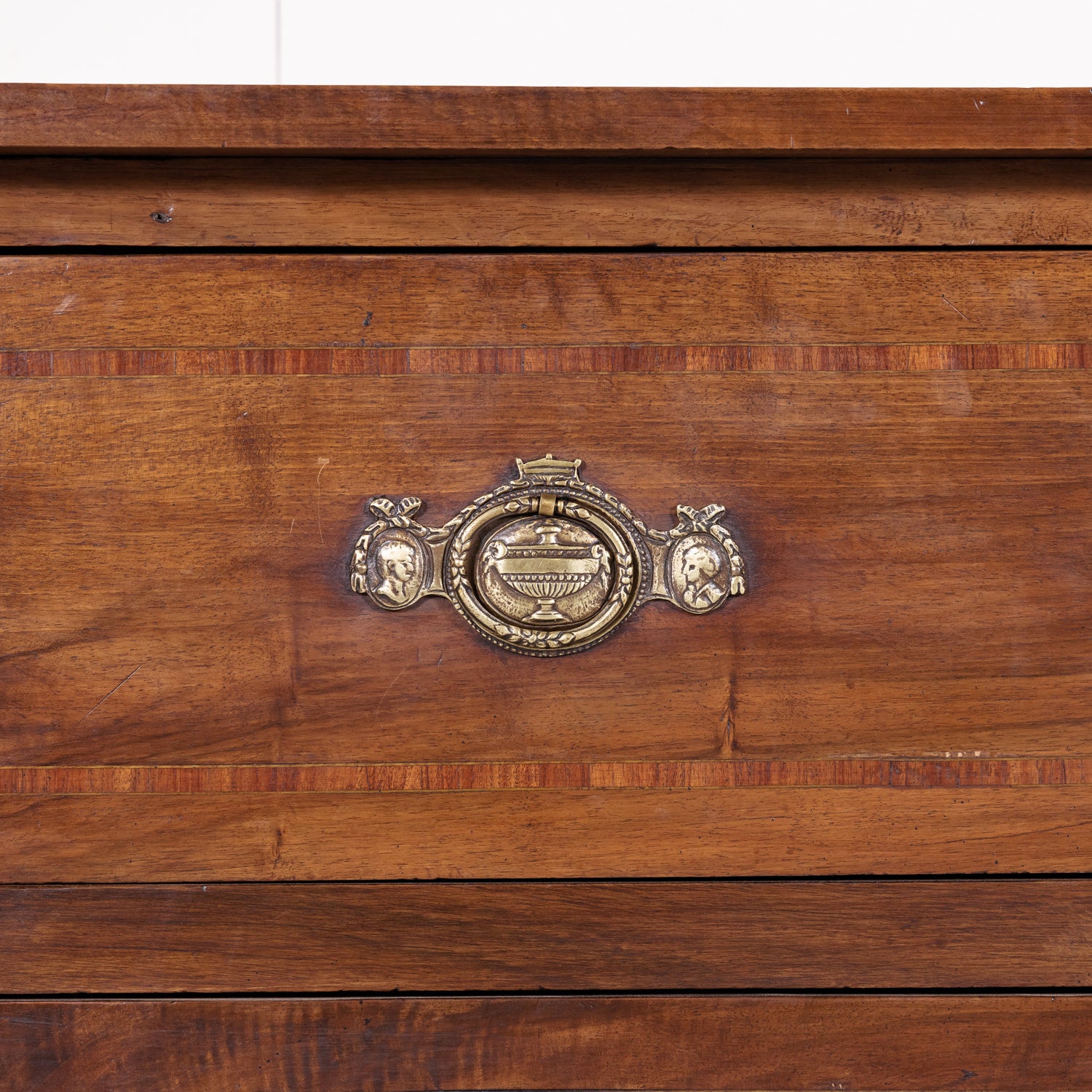 18th Century Period Louis XVI Walnut and Parquetry Commode