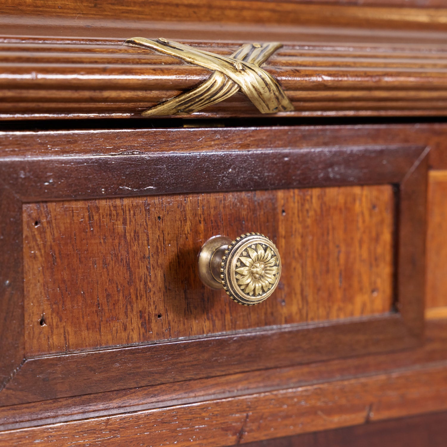 Fine 19th Century French Louis XVI Style Mahogany and Fruitwood Tea Table with Removable Tray