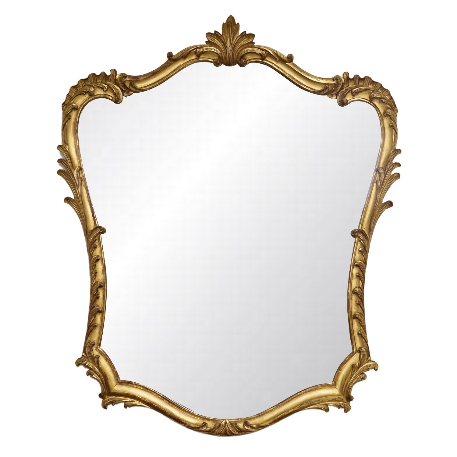 19th Century French Rococo Louis XV Style Giltwood Mirror