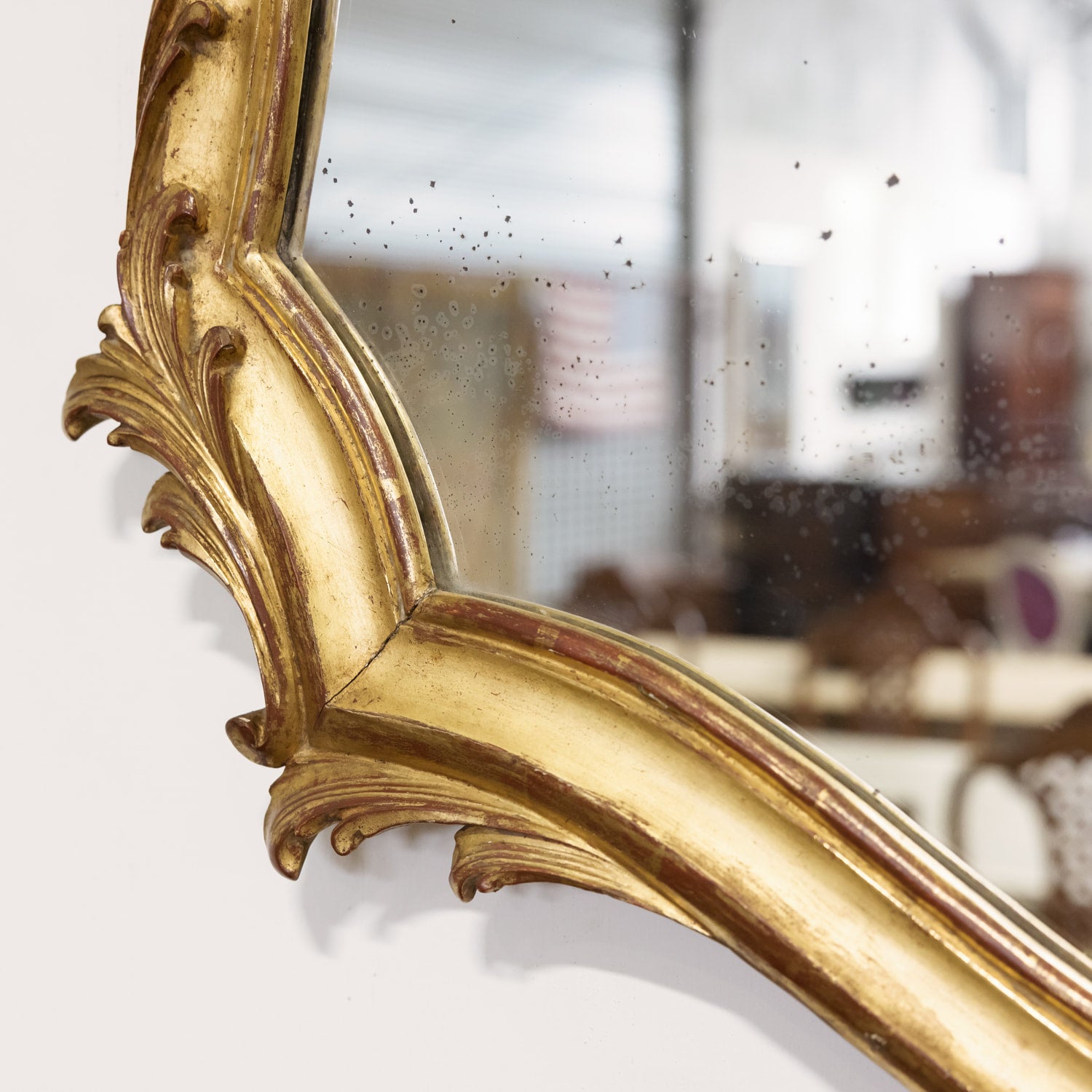 19th Century French Rococo Louis XV Style Giltwood Mirror