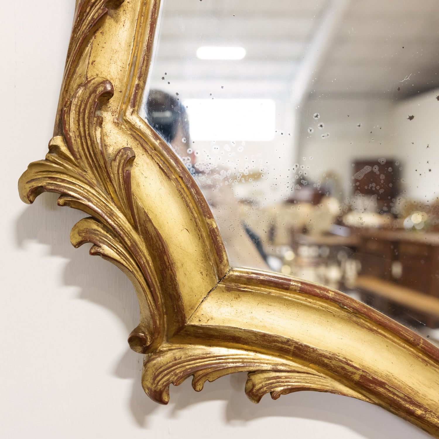 19th Century French Rococo Louis XV Style Giltwood Mirror