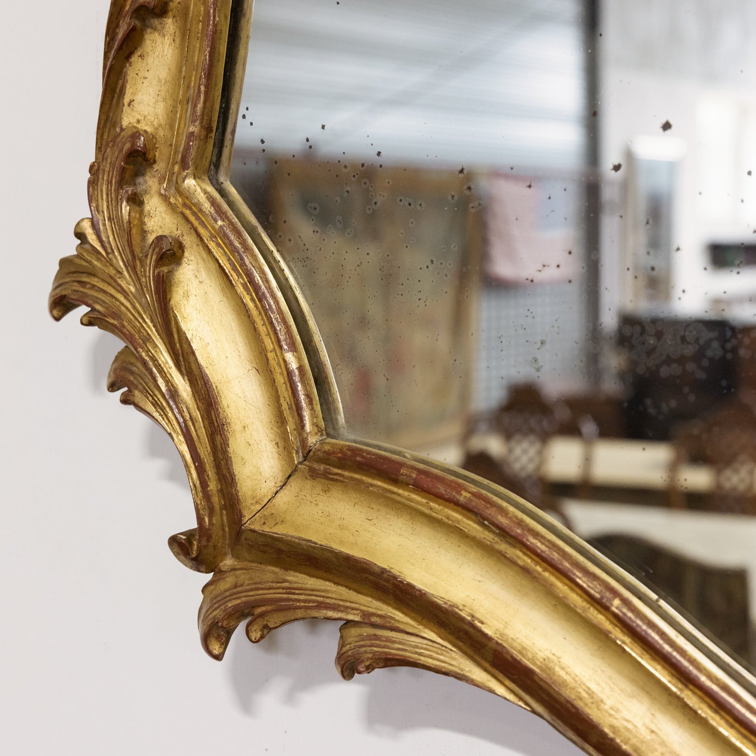 19th Century French Rococo Louis XV Style Giltwood Mirror