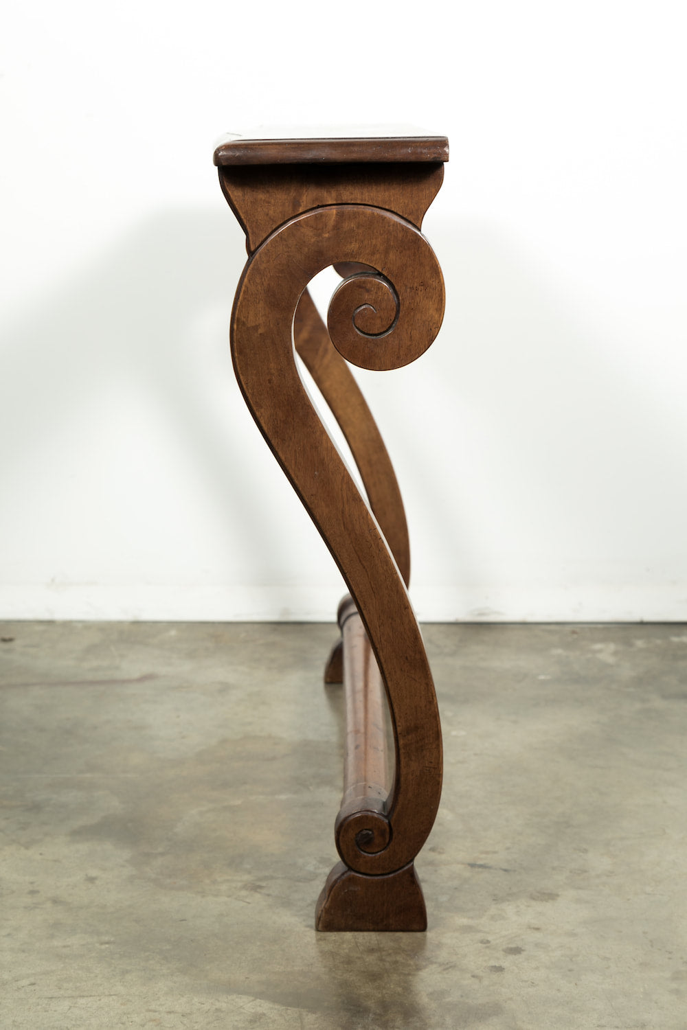 French Empire Period Solid Walnut Console