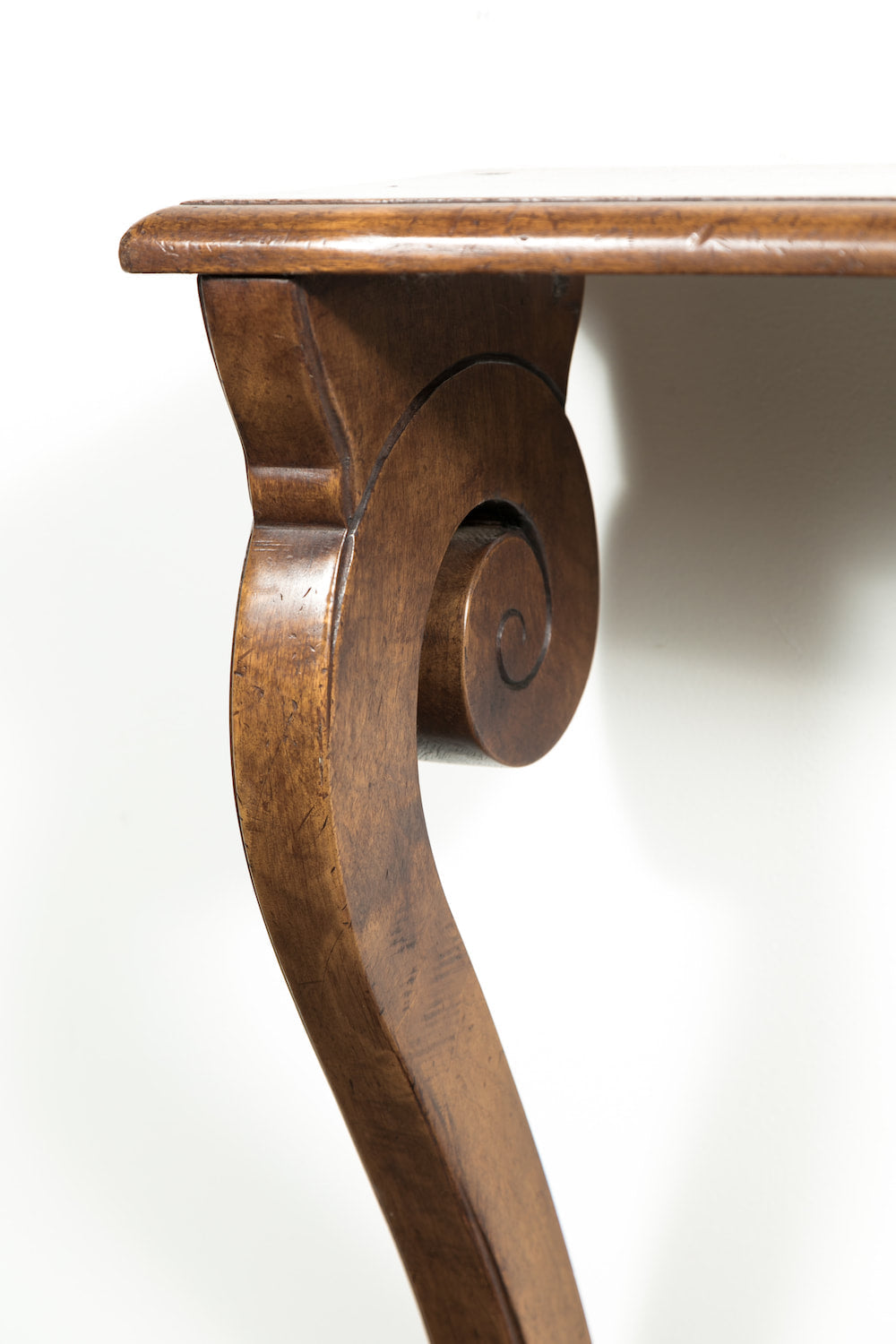 French Empire Period Solid Walnut Console