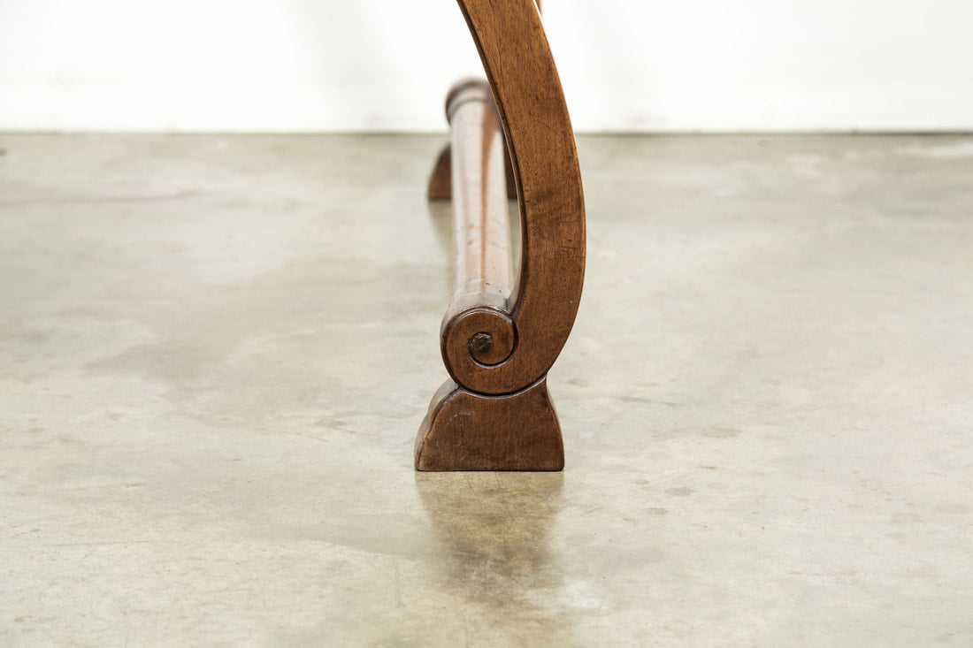 French Empire Period Solid Walnut Console