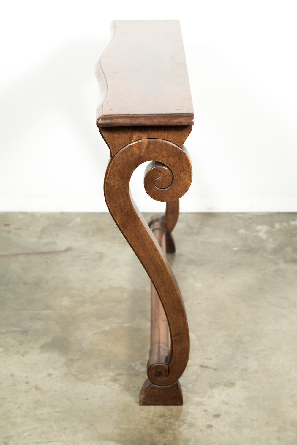 French Empire Period Solid Walnut Console