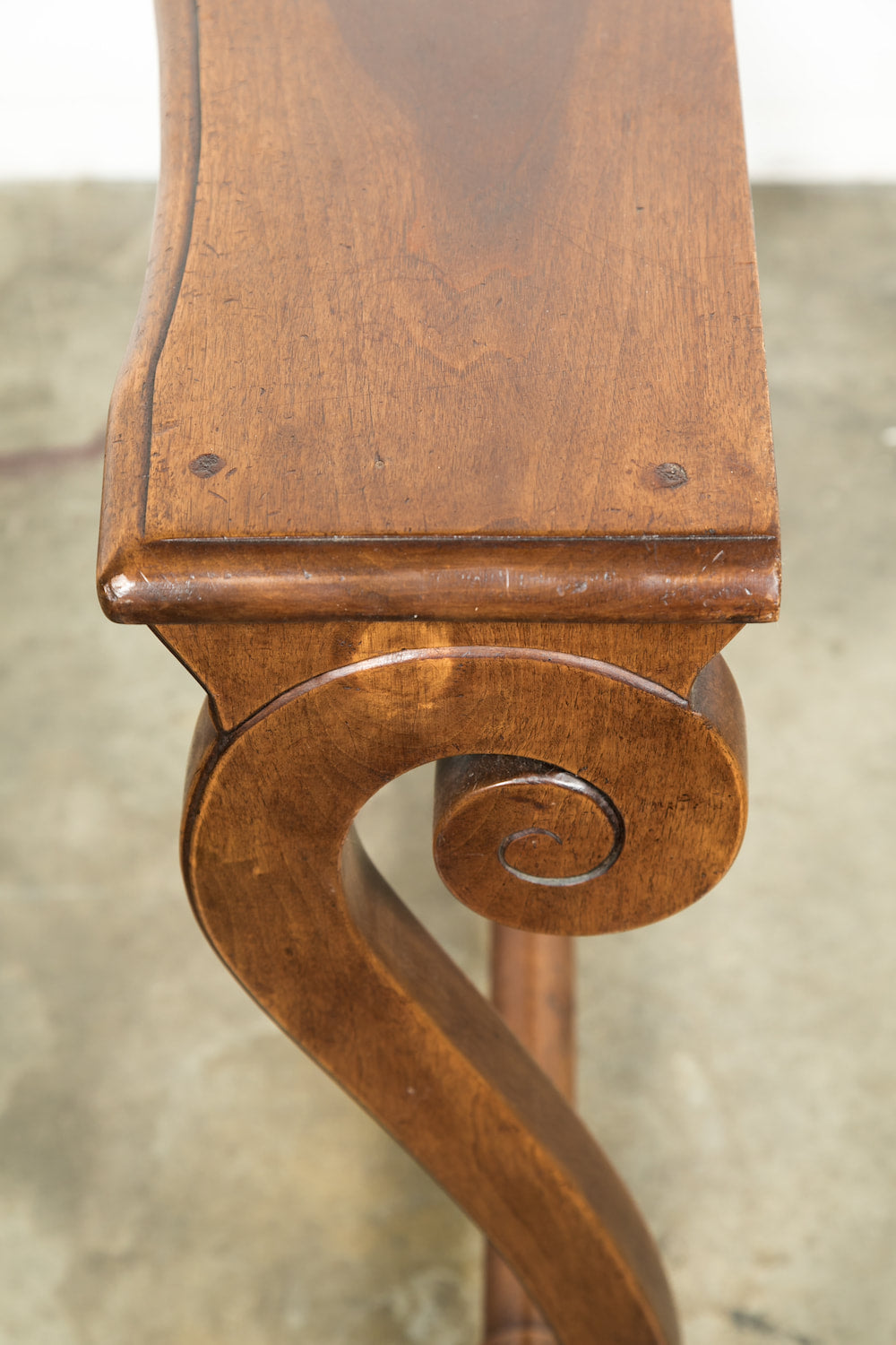 French Empire Period Solid Walnut Console