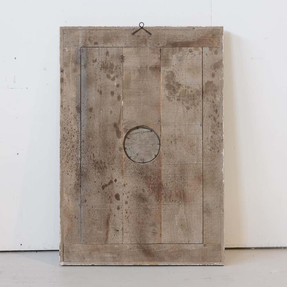 Framed Gold and Silver Leaf Italian Sunburst Mirror with 19th Century Giltwood Fragments