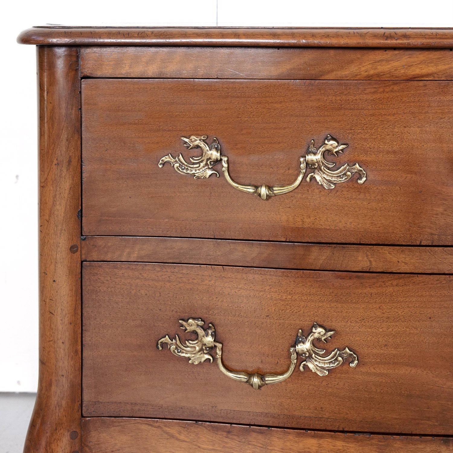 Early 19th Century French Louis XV Style Walnut Commode Sauteuse