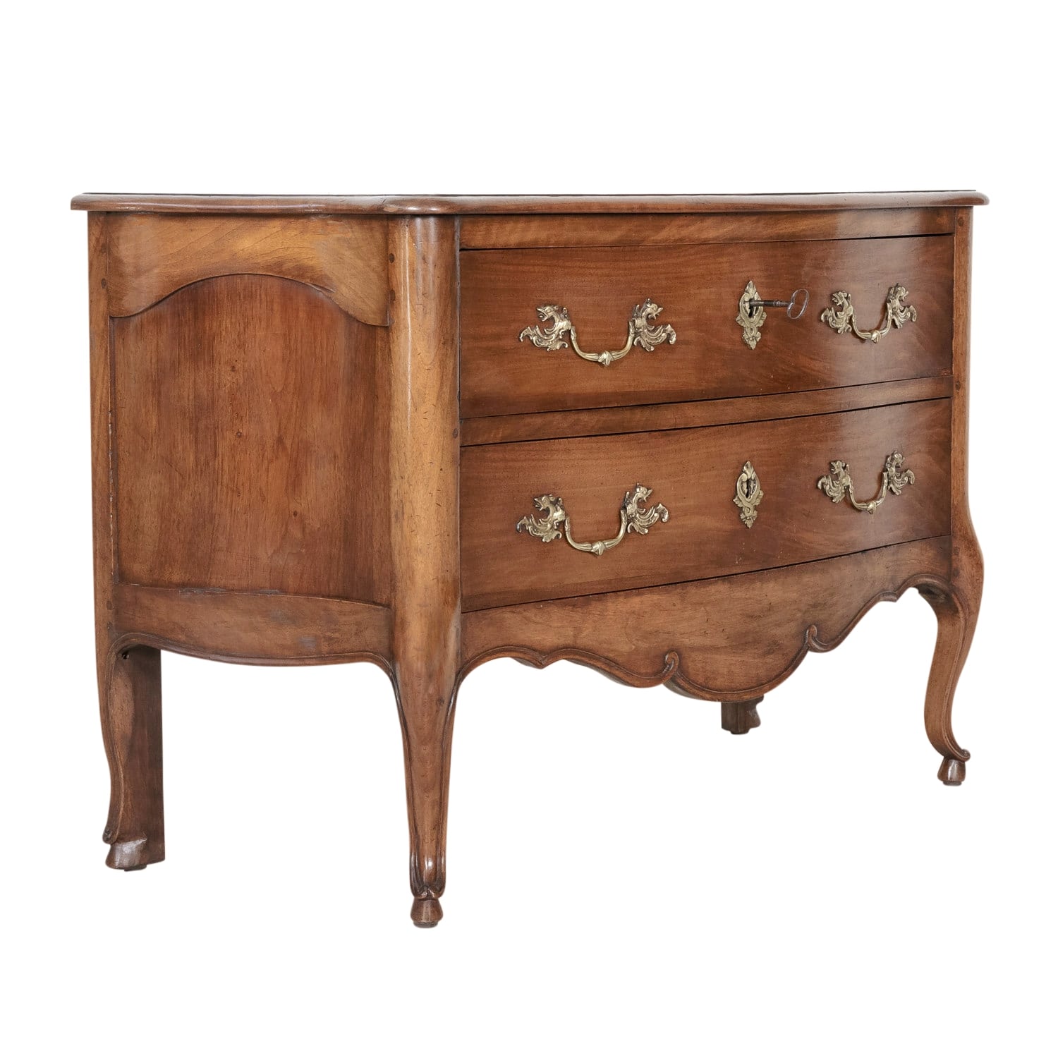 Early 19th Century French Louis XV Style Walnut Commode Sauteuse