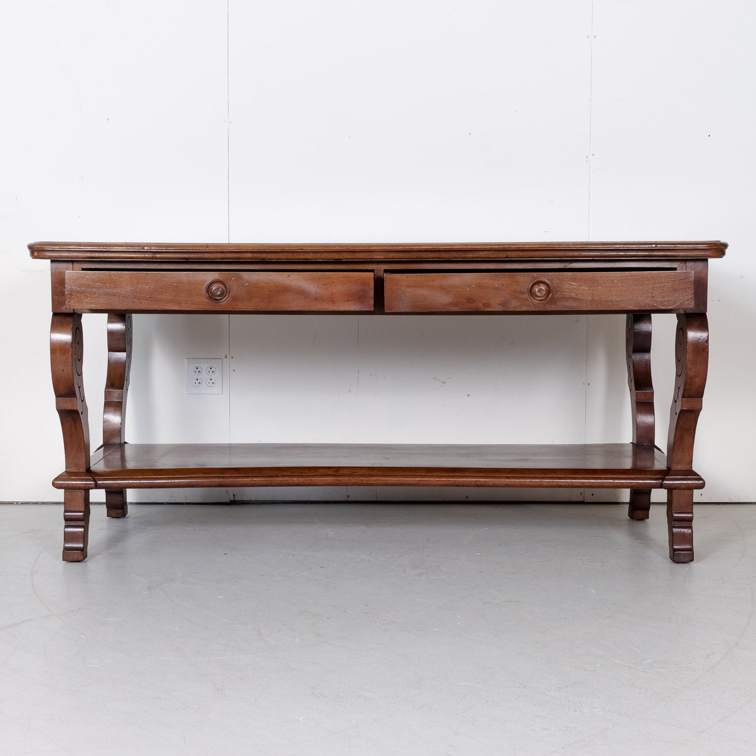 18th Century French Directoire Period Walnut Table de Drapier or Draper Table
