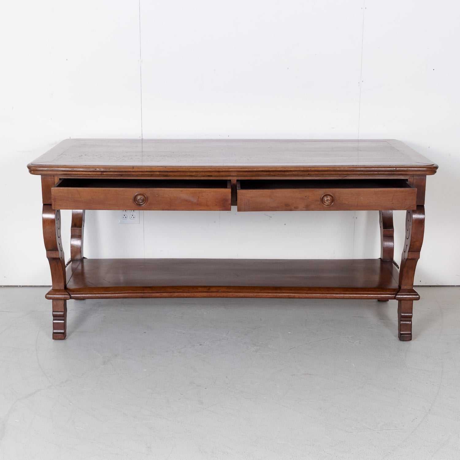 18th Century French Directoire Period Walnut Table de Drapier or Draper Table