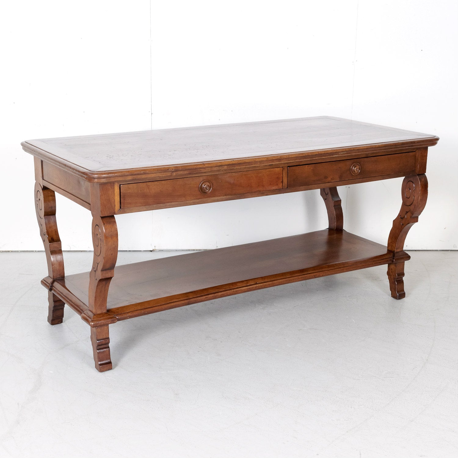 18th Century French Directoire Period Walnut Table de Drapier or Draper Table