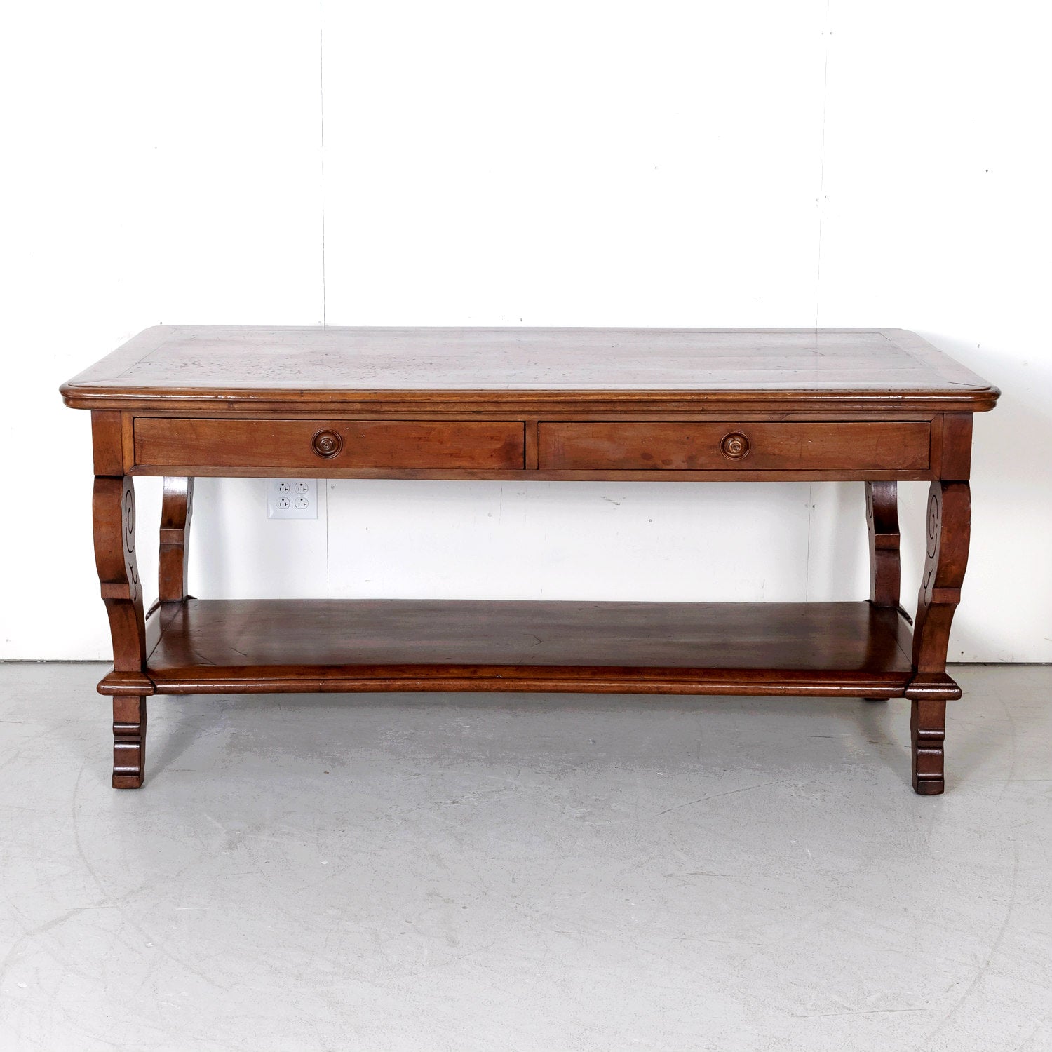 18th Century French Directoire Period Walnut Table de Drapier or Draper Table