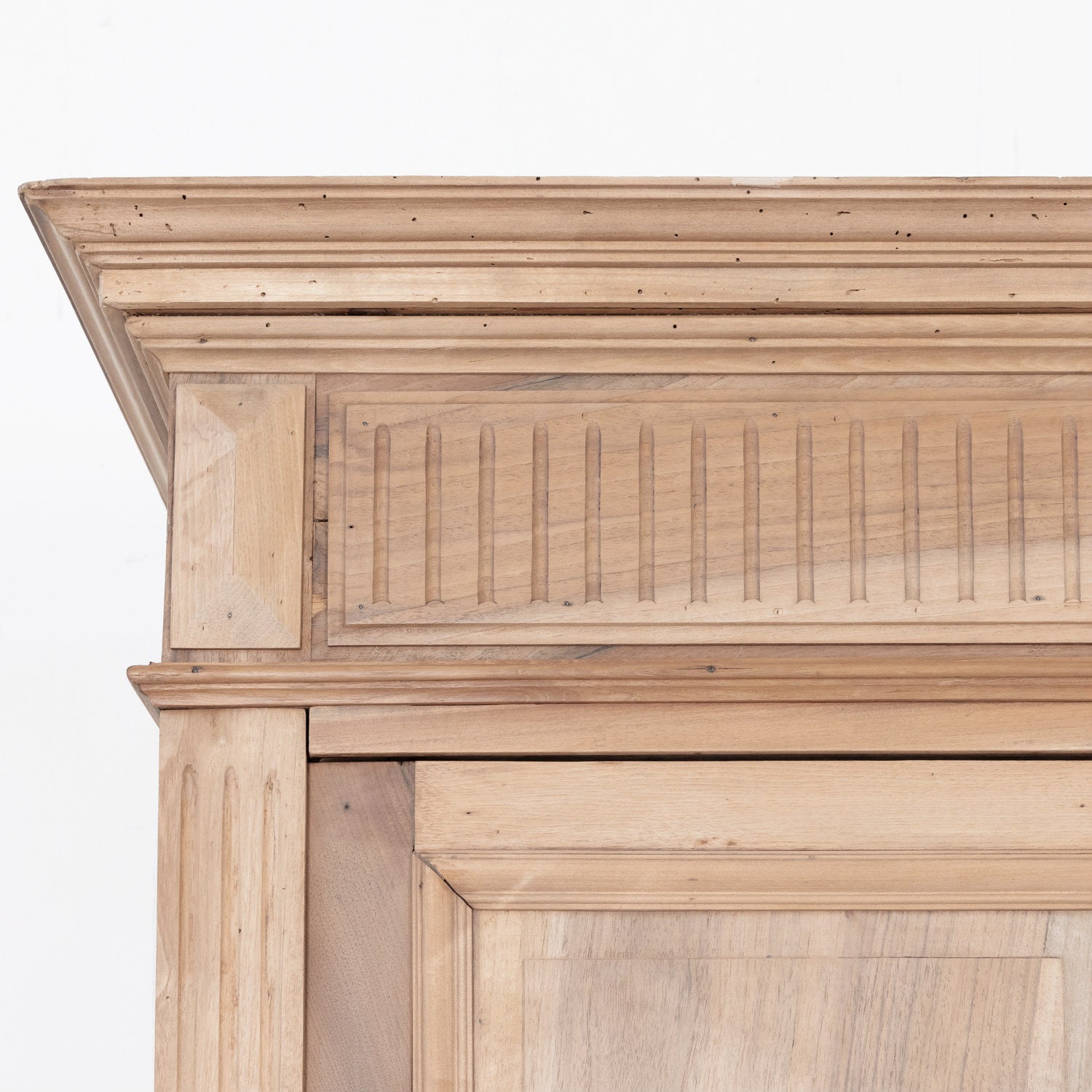 Large 19th Century French Renaissance Revival Bleached Placard or Armoire