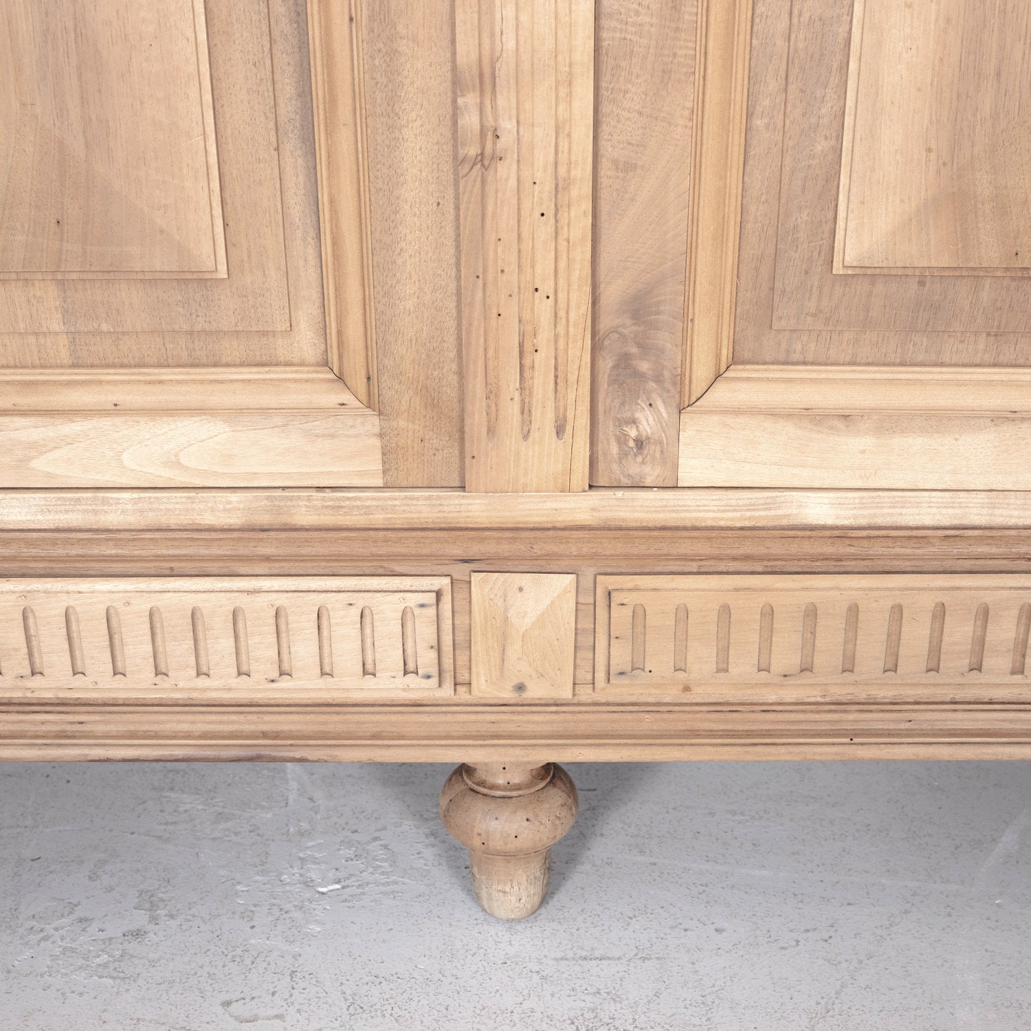 Large 19th Century French Renaissance Revival Bleached Placard or Armoire