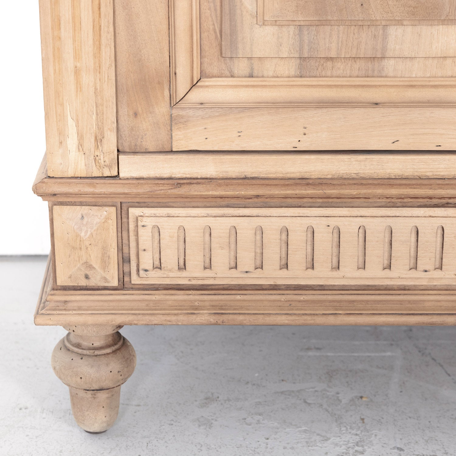 Large 19th Century French Renaissance Revival Bleached Placard or Armoire