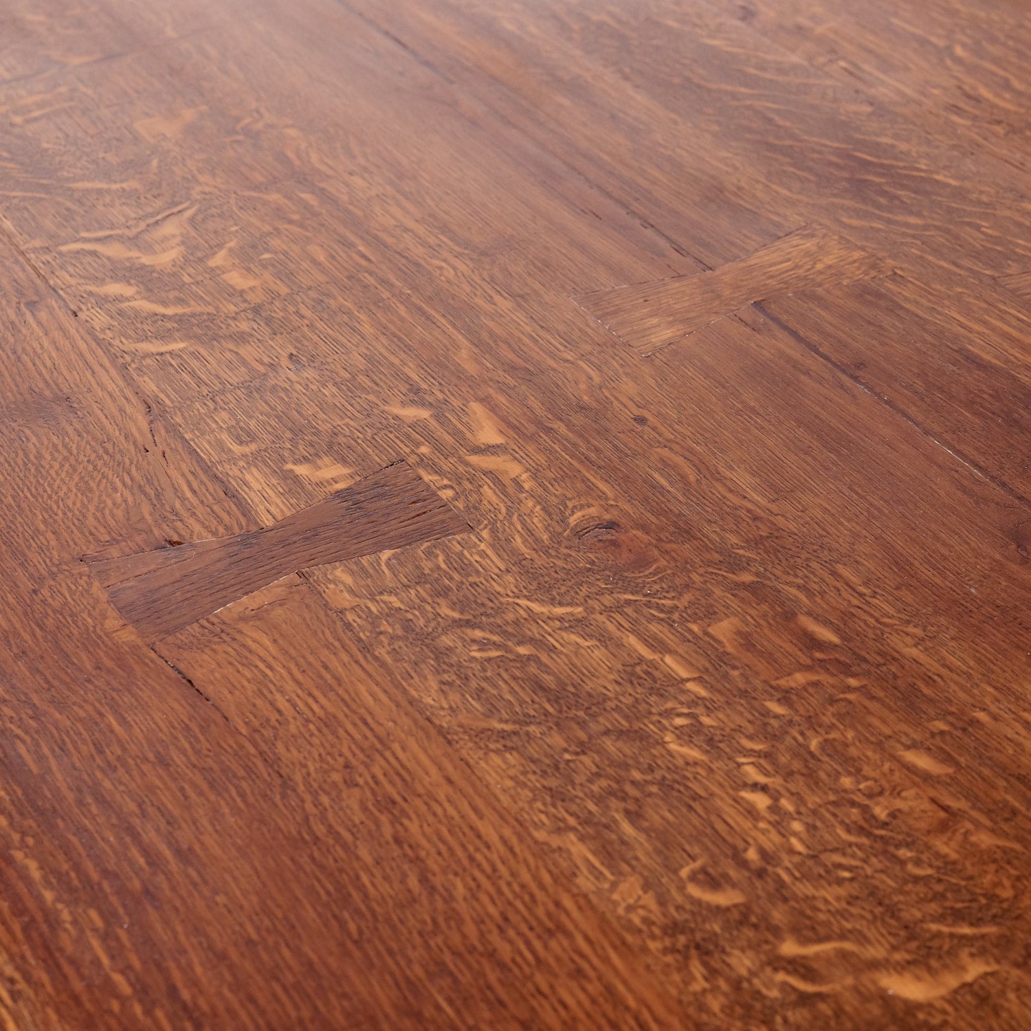 Large Antique French Oak Monastery Trestle Dining Table