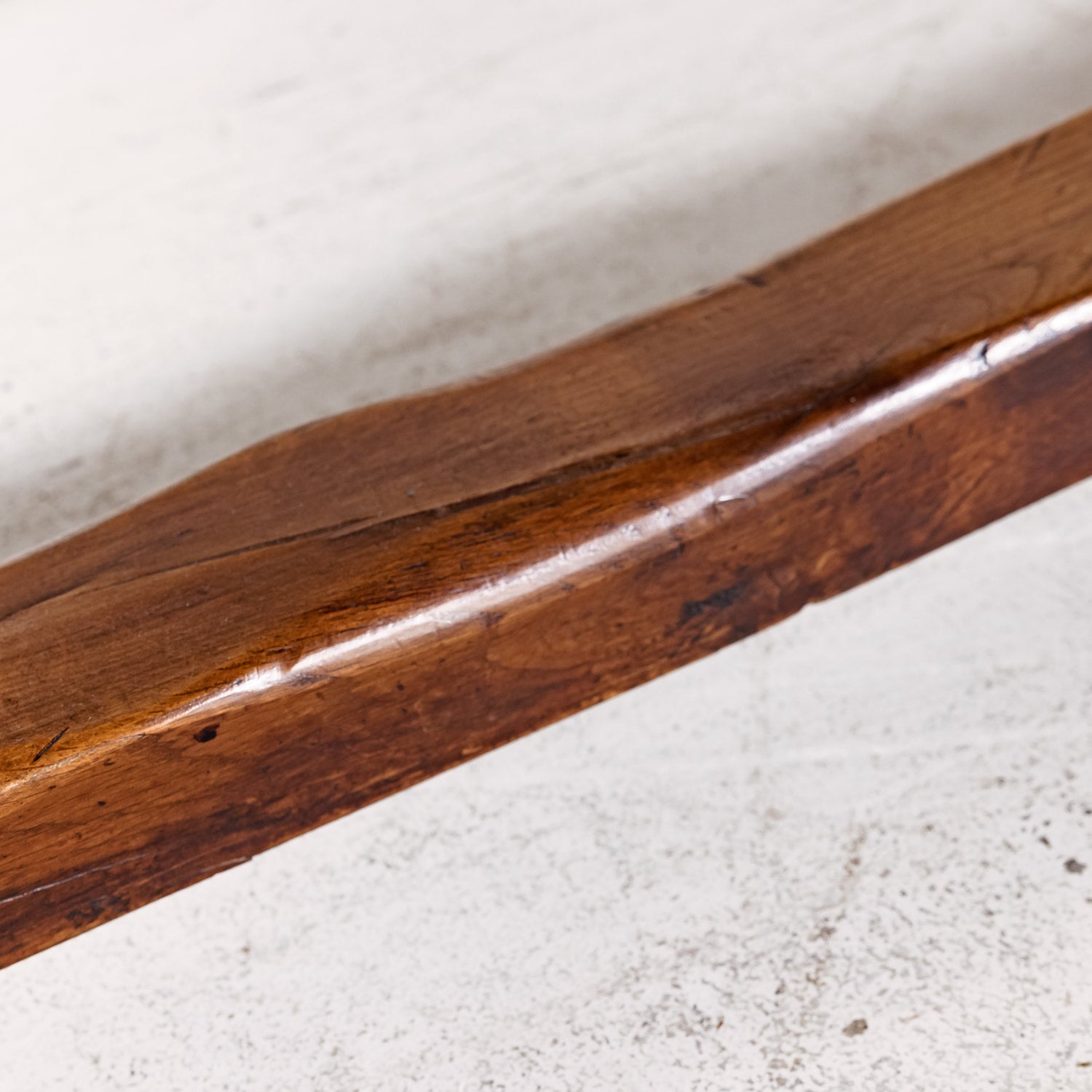 Large Antique French Oak Monastery Trestle Dining Table