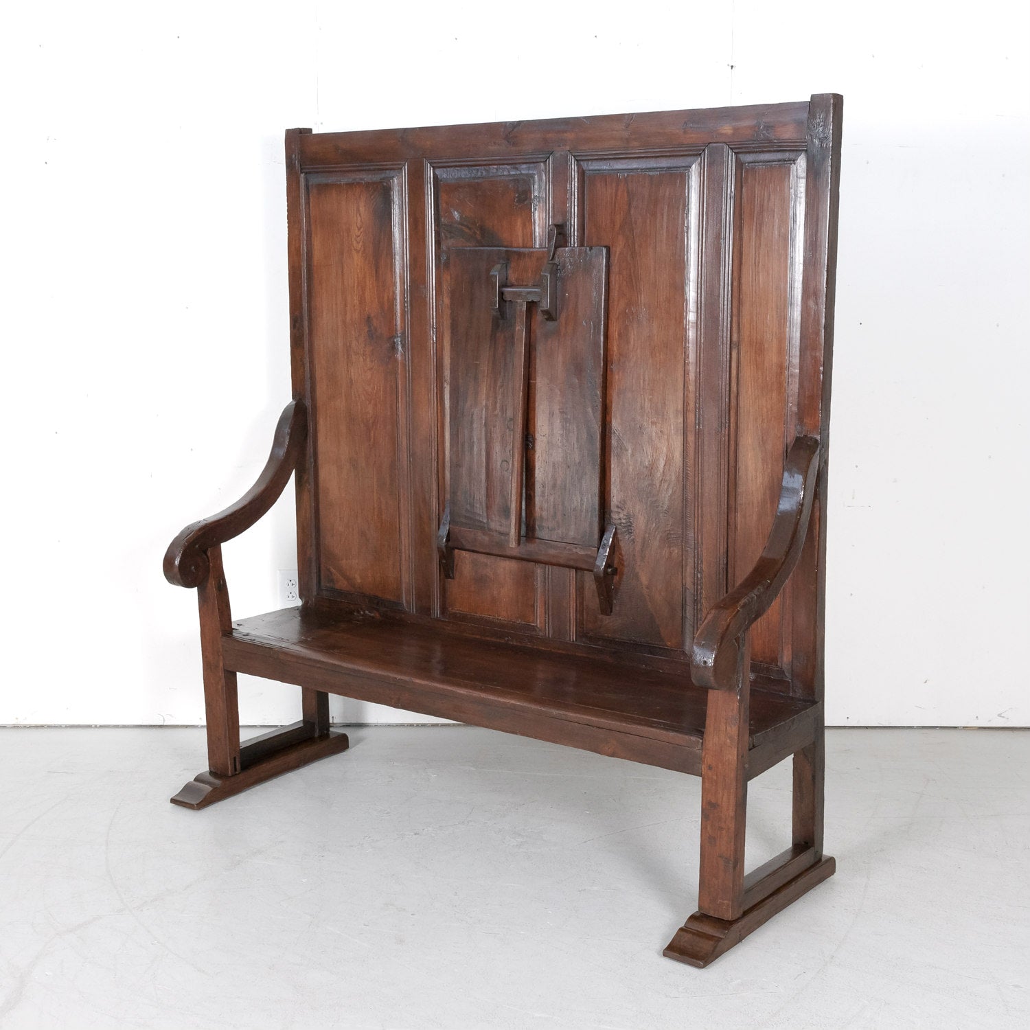 Monastery Monk Conversation Bench