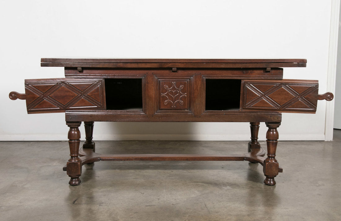 18th Century Sold Cherry Country French Draw Leaf Work or Pantry Table