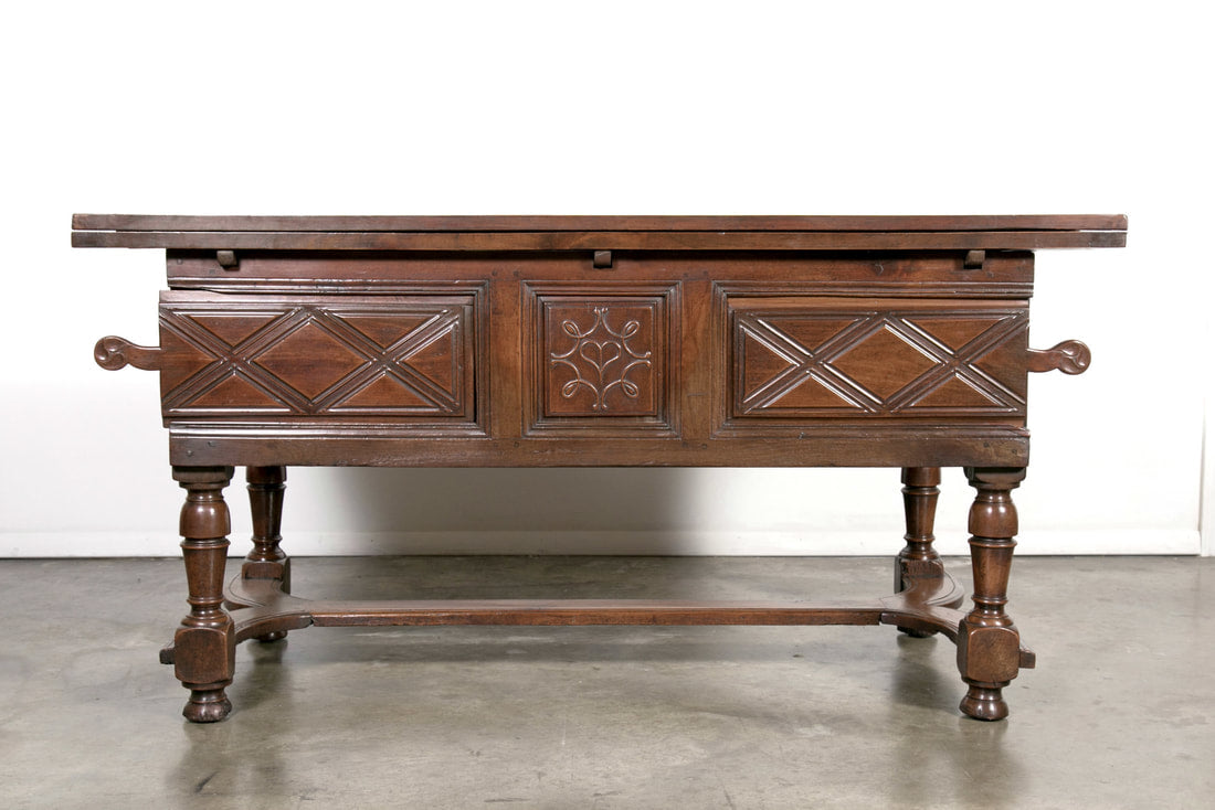 18th Century Sold Cherry Country French Draw Leaf Work or Pantry Table