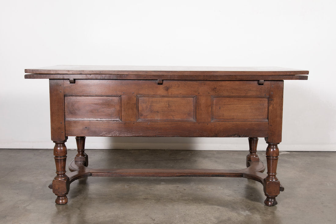 18th Century Sold Cherry Country French Draw Leaf Work or Pantry Table
