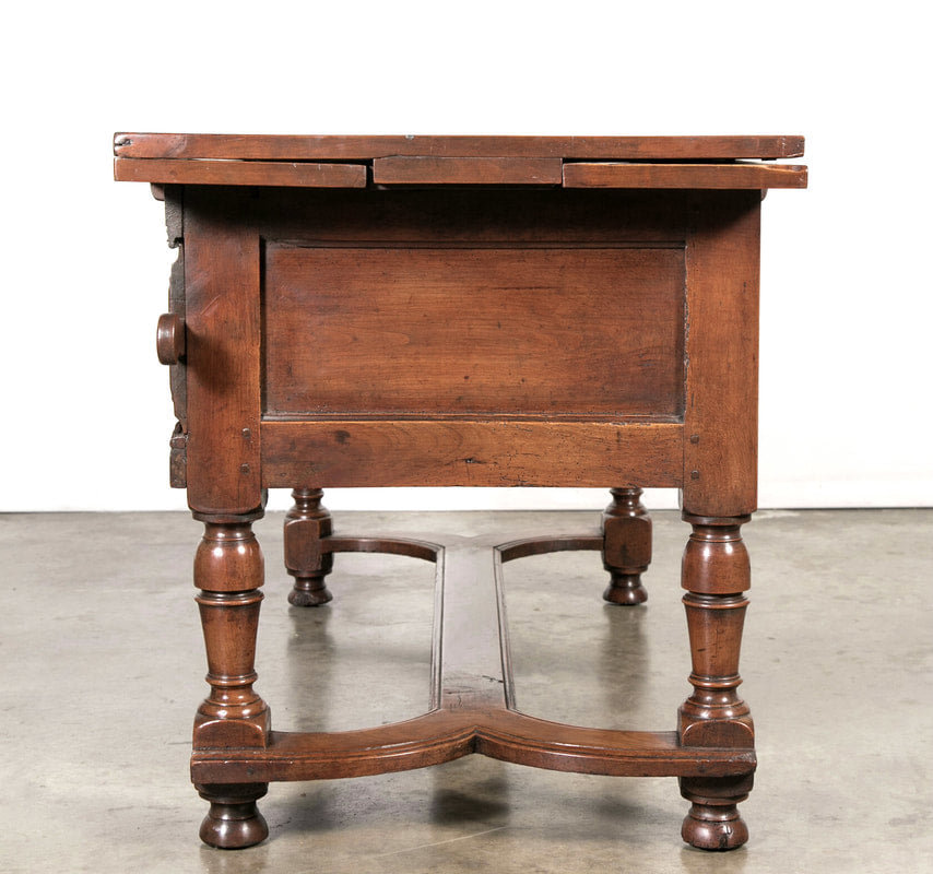 18th Century Sold Cherry Country French Draw Leaf Work or Pantry Table