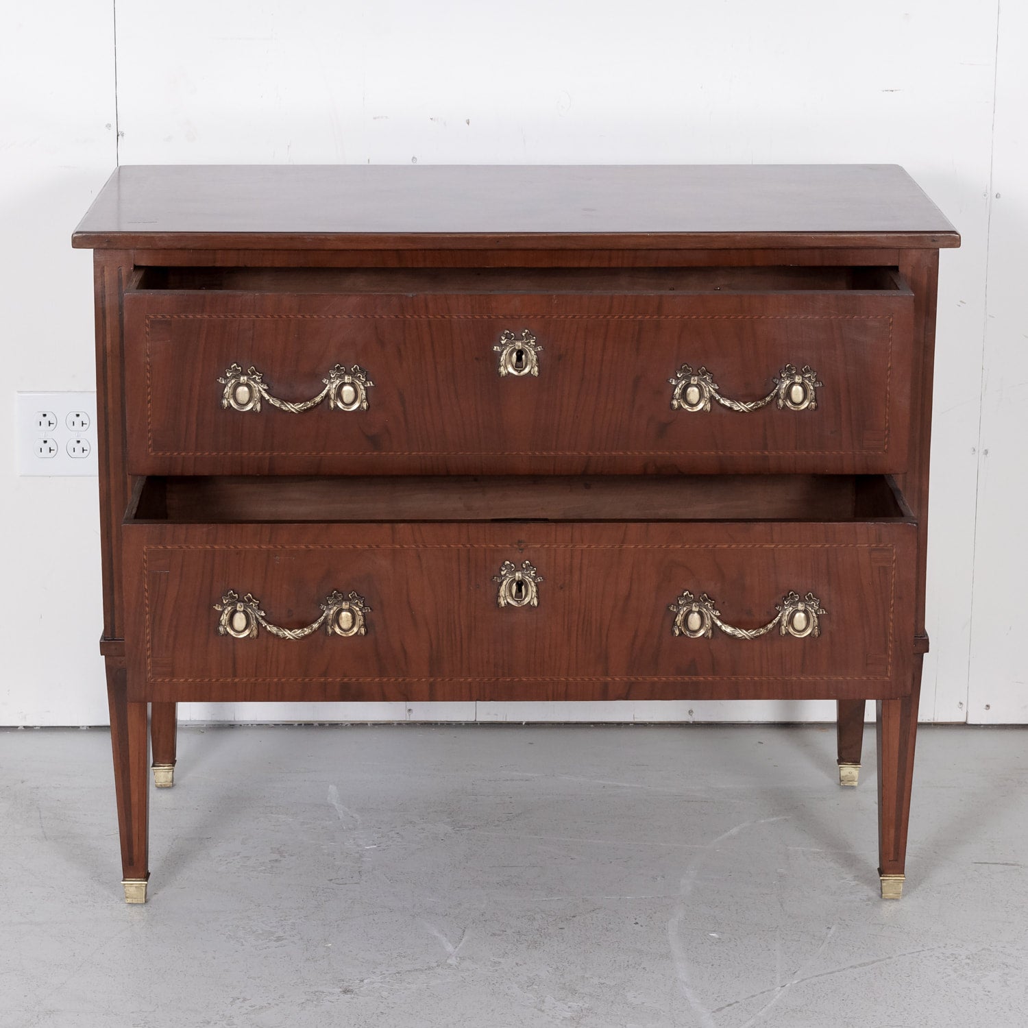 SOLD French Louis XVI Commode Sauteuse 