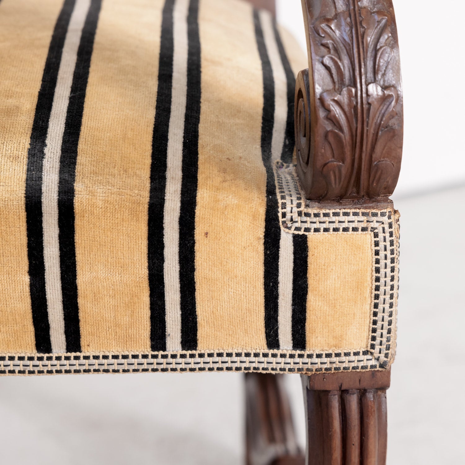 Louis XIV Pair of Oversize Fireside Arm Chairs