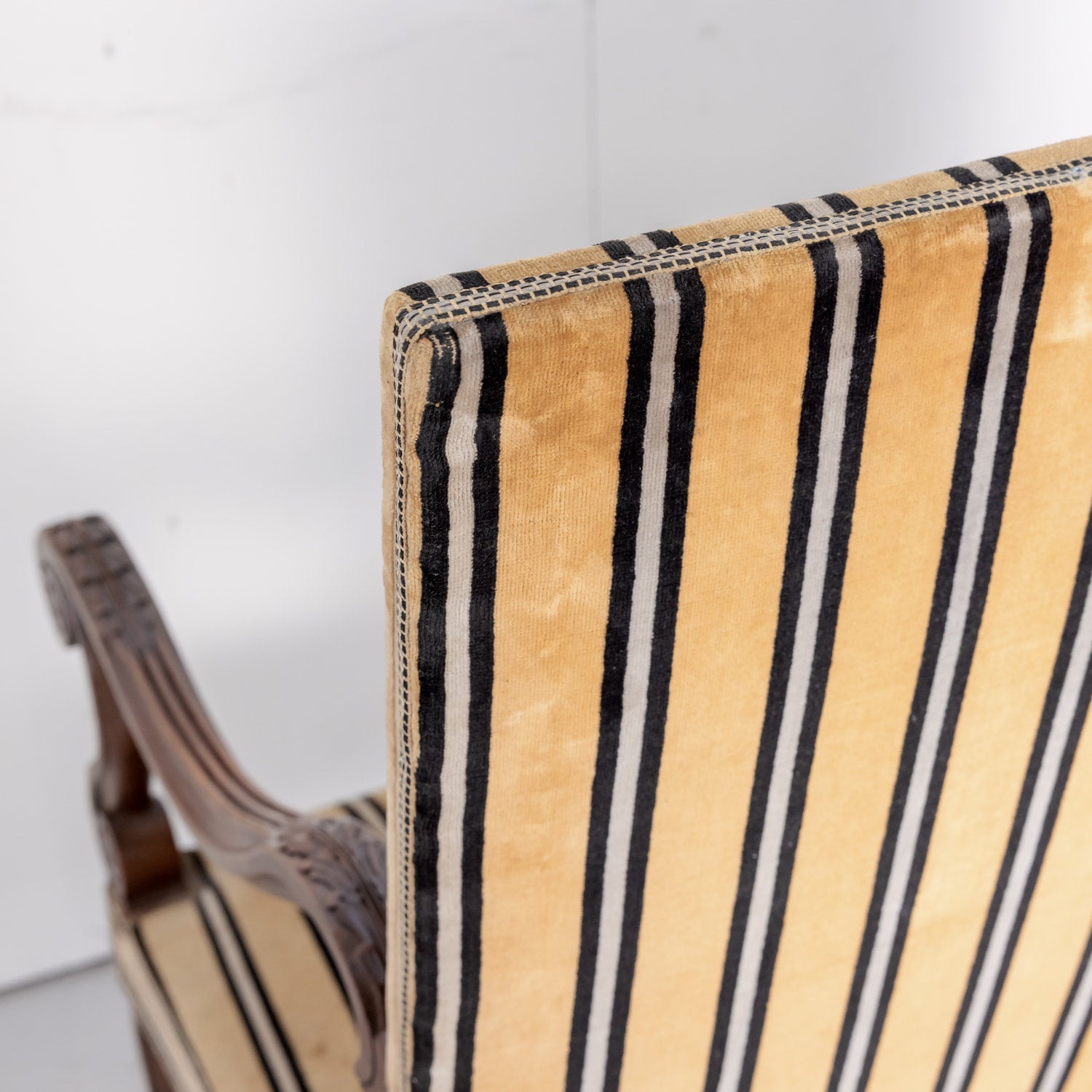 Louis XIV Pair of Oversize Fireside Arm Chairs