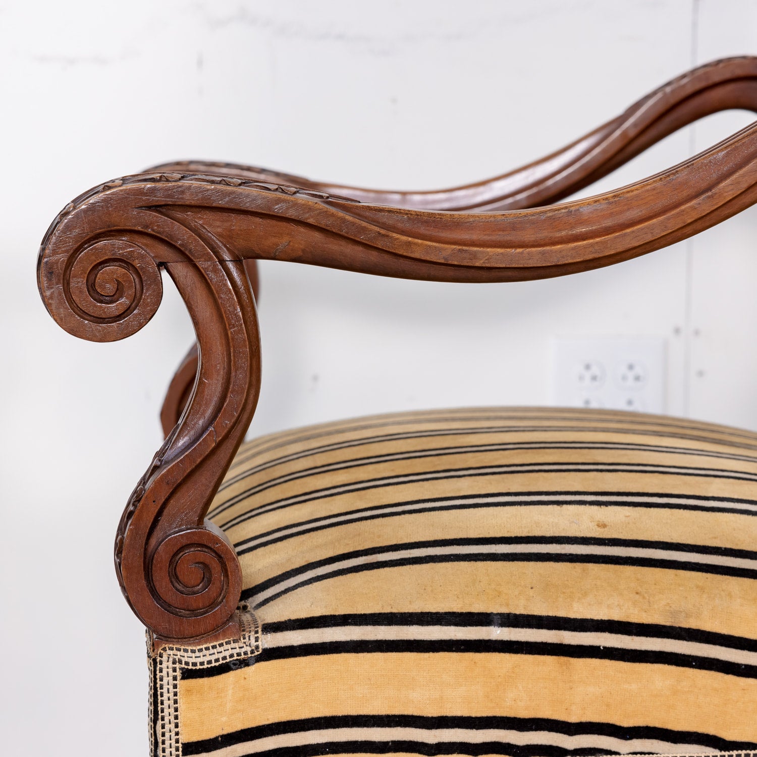 Louis XIV Pair of Oversize Fireside Arm Chairs