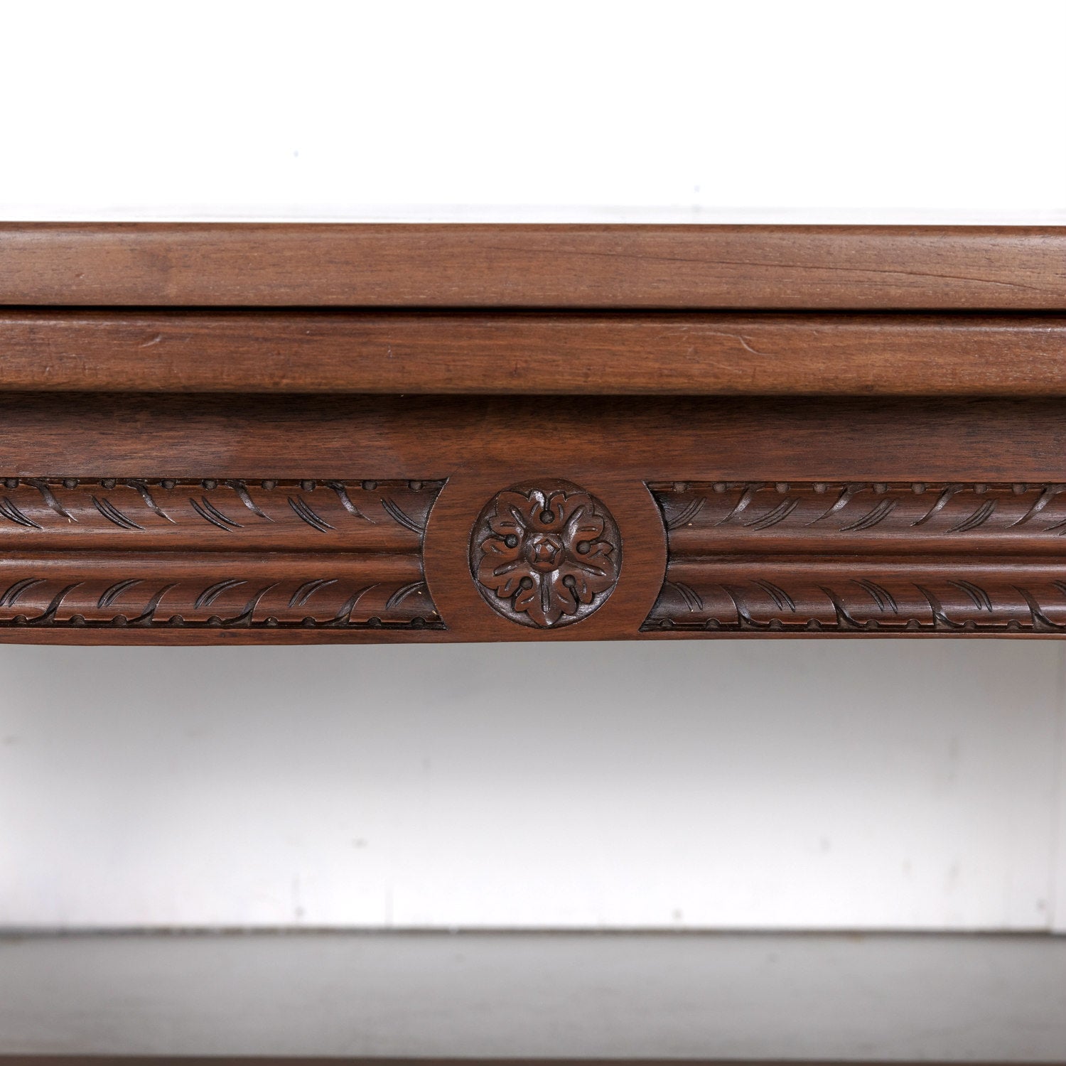 Antique French Louis XIII Walnut Draw Leaf Table with Barley Twist Legs