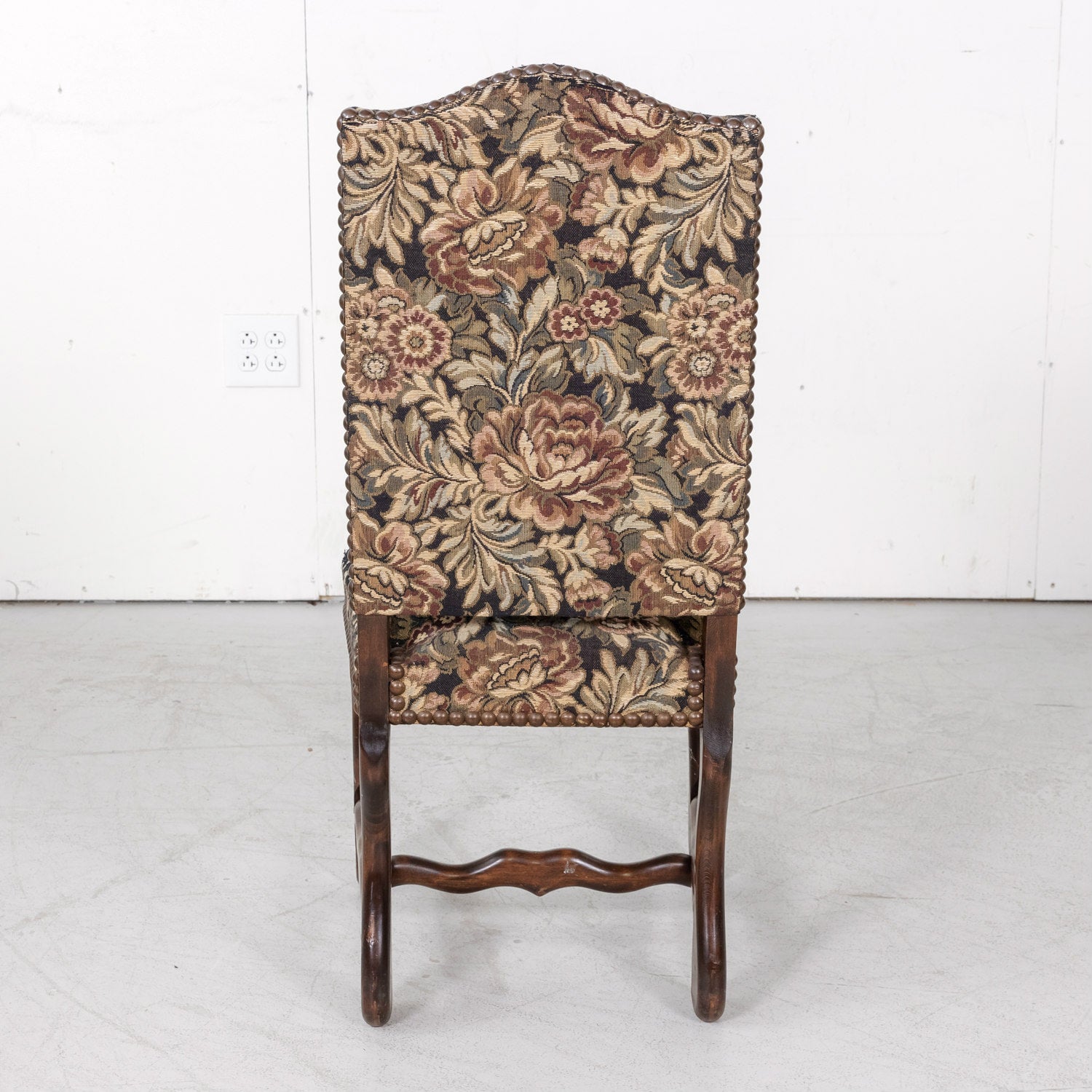 Late 19th Century French Louis XIII Style Os de Mouton Dining Side Chairs, Set of 8