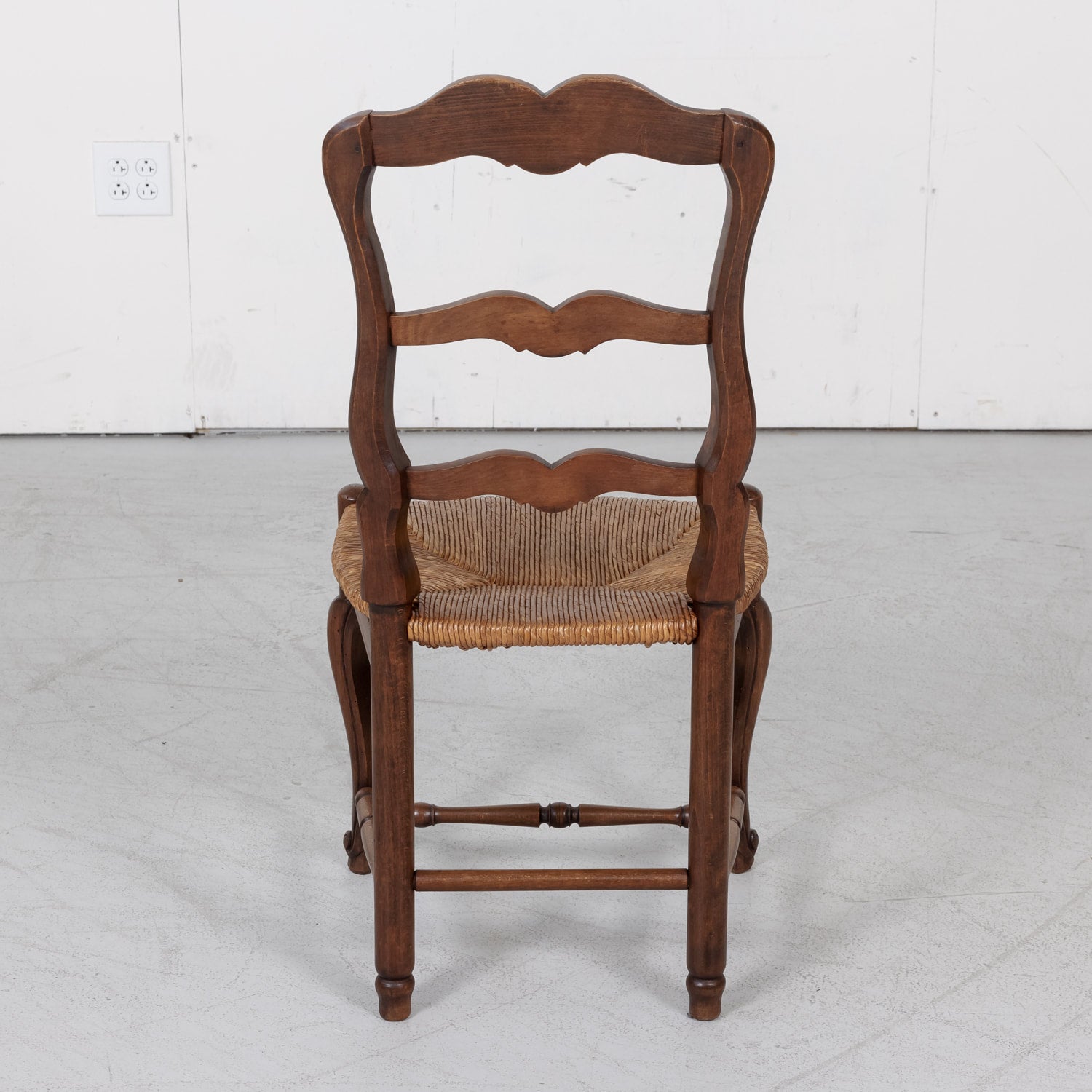 Set of Six Rush Seat Chairs