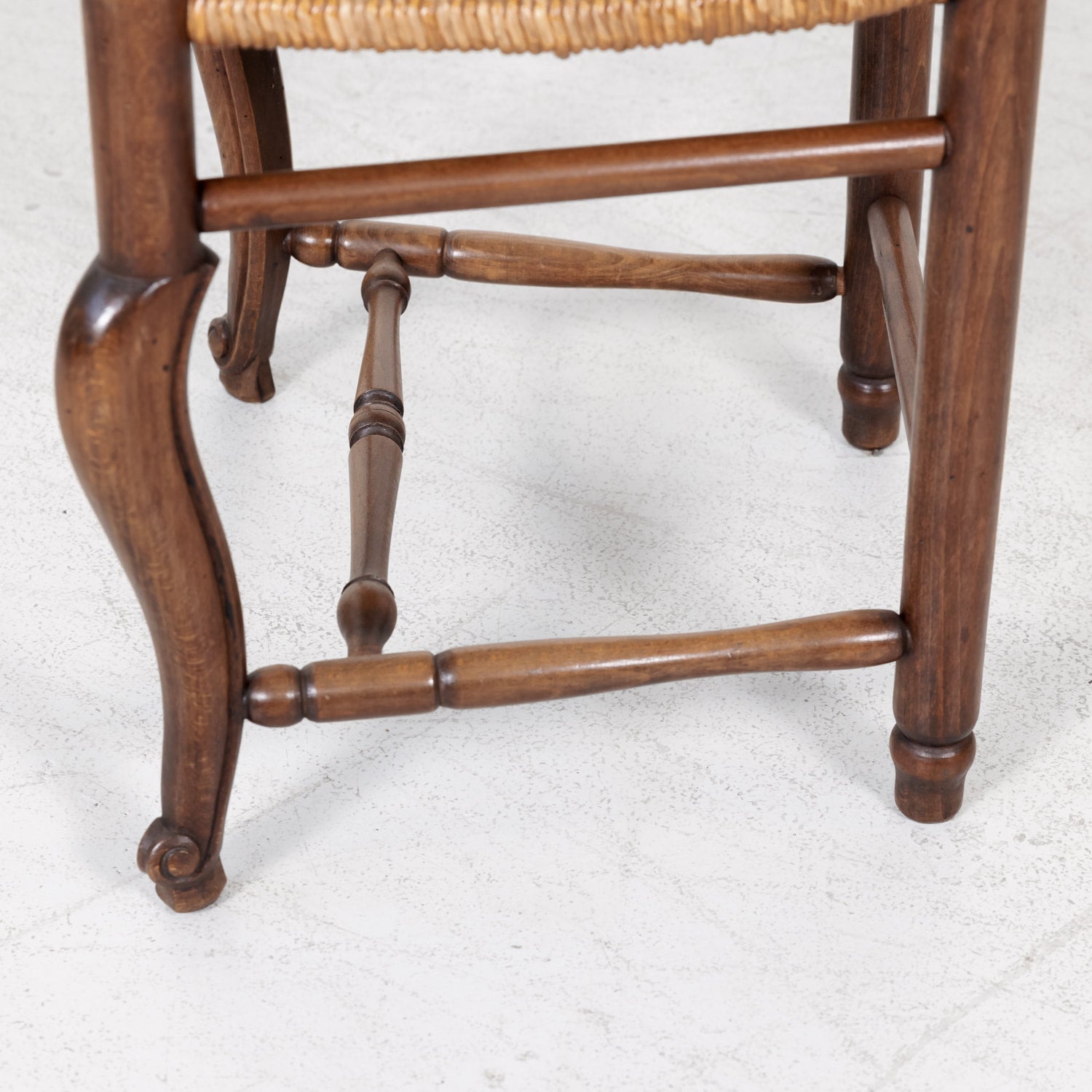 Set of Six Rush Seat Chairs